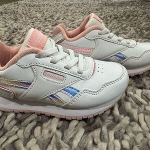 Reebok Kids' White and Pastel Sneakers